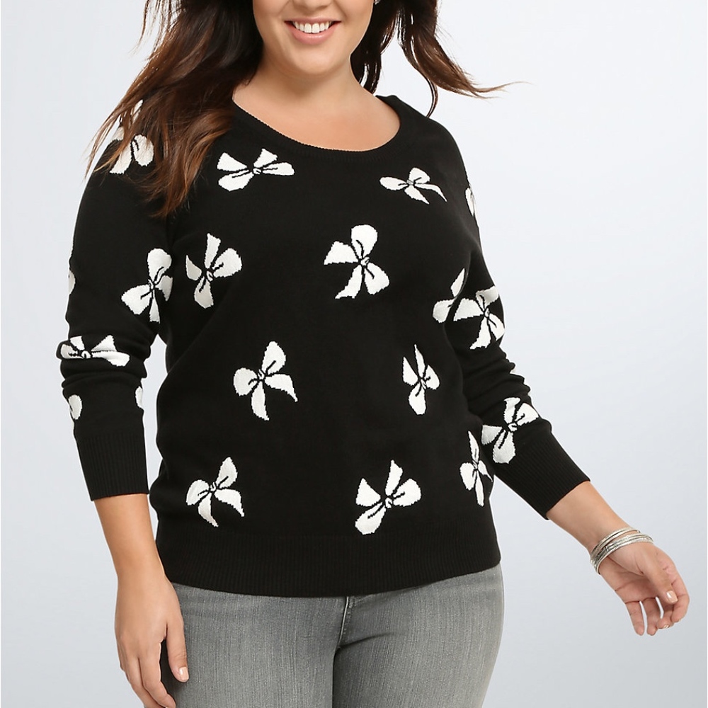 Bow Print Sweatshirt